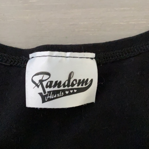 Random Hearts Girls Tank with Gold Studs - Picture 3 of 3